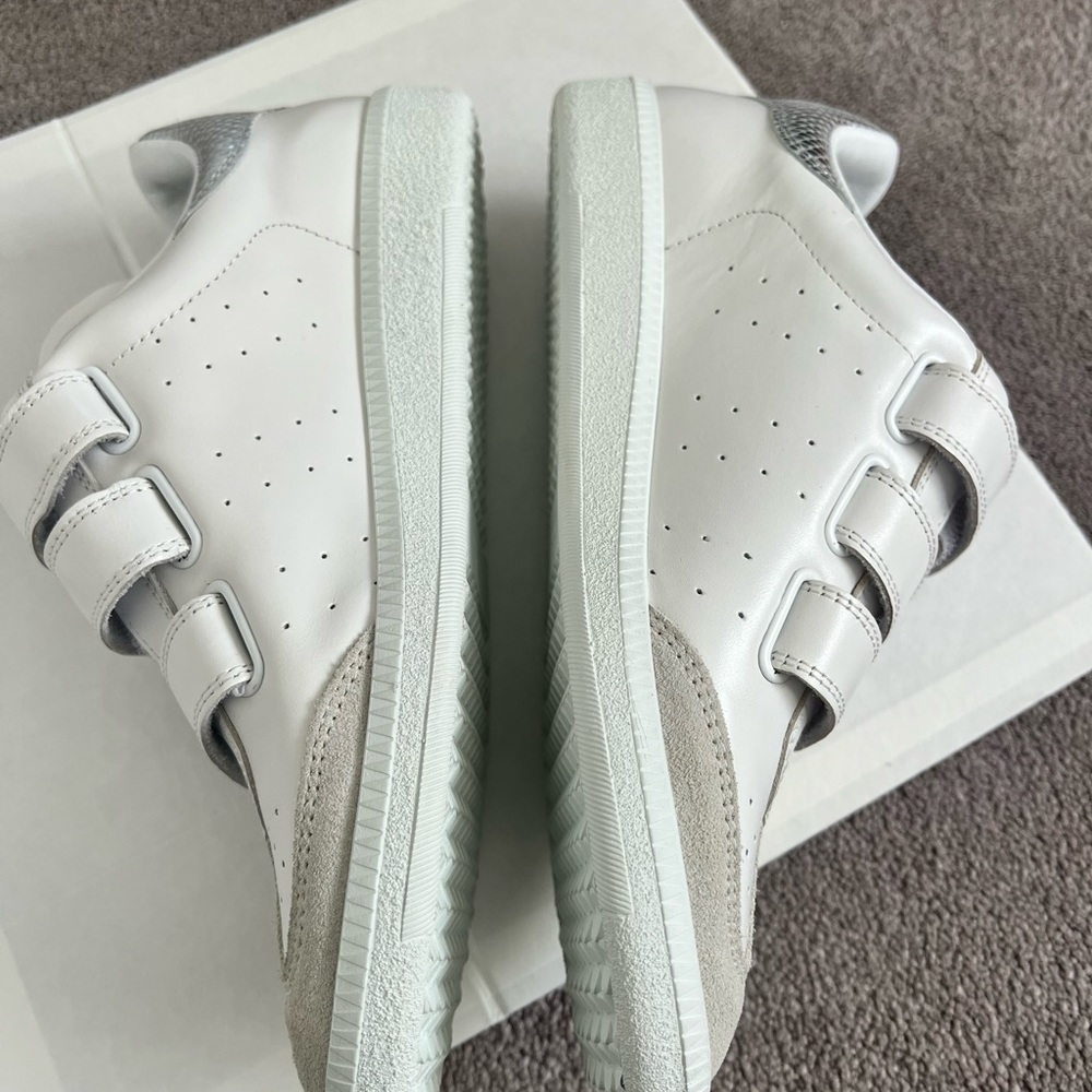 Isabel marant season classic BETH LEATHER SNEAKERS - Picture 5 of 15